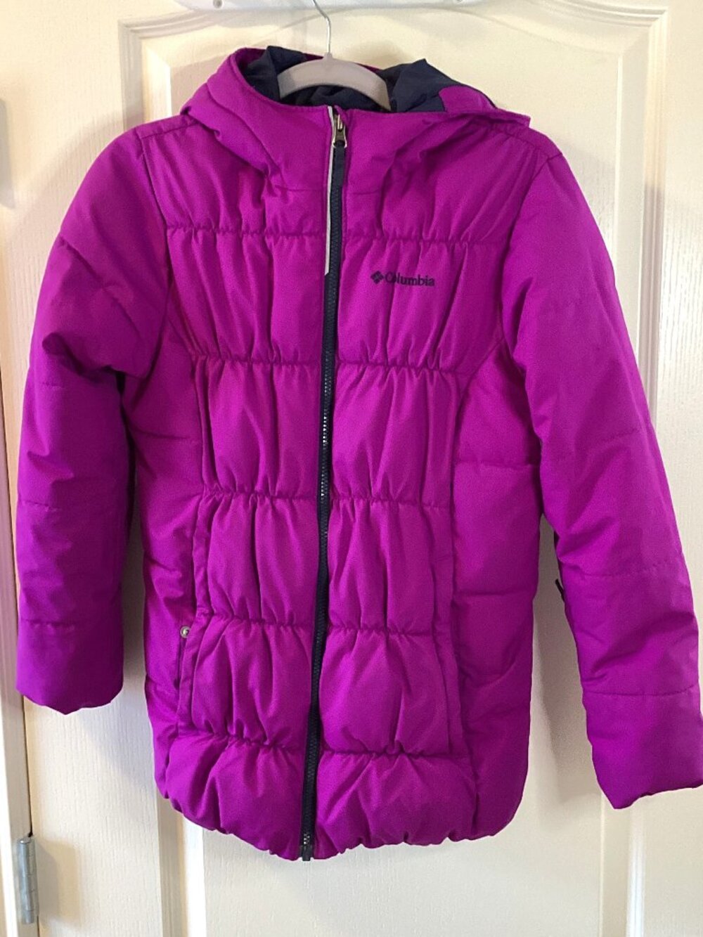 Columbia Sportswear Girls Quilted Puffer Ski Hooded Jacket Size L